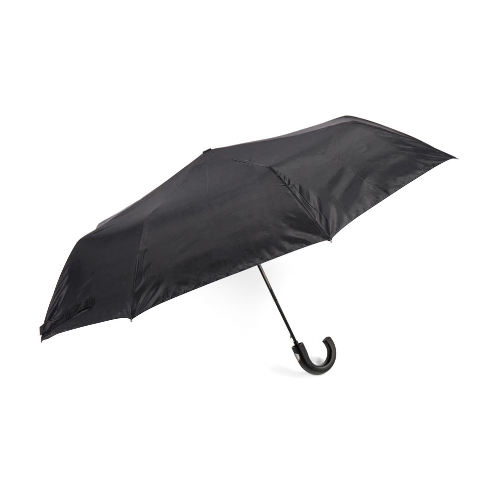 Ομπρέλα Αυτόματη Σπαστή Μαύρη  με εργονομικό χερούλι
