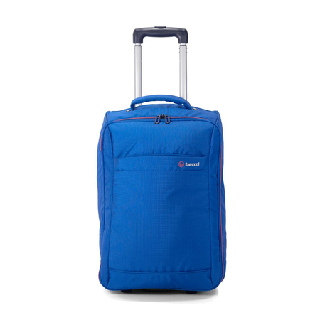 Βαλίτσα καμπίνας υφασμάτινη Μπλε Ελεκτρίκ Αναδιπλούμενη με 2 ρόδες