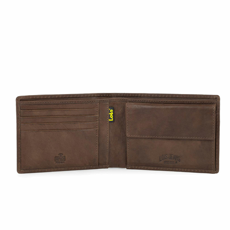 ΠΟΡΤΟΦΌΛΙ ΑΝΔΡΙΚΌ ΔΕΡΜΆΤΙΝΟ LOIS 201401-02 ΚΑΦΈ ΑΝΟΙΧΤΌ