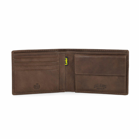 ΠΟΡΤΟΦΌΛΙ ΑΝΔΡΙΚΌ ΔΕΡΜΆΤΙΝΟ LOIS 201401-02 ΚΑΦΈ ΑΝΟΙΧΤΌ