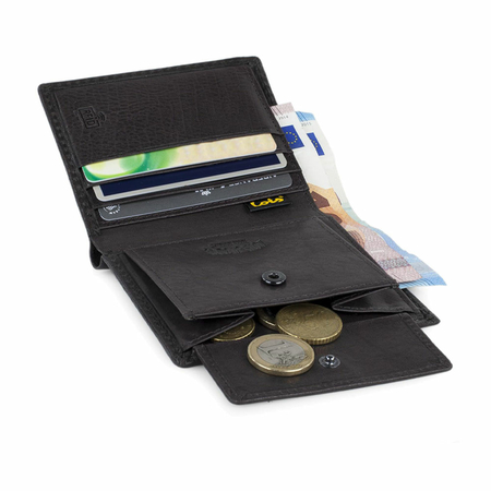 ΠΟΡΤΟΦΌΛΙ ΑΝΔΡΙΚΌ ΔΕΡΜΆΤΙΝΟ LOIS 201406-01 ΚΑΦΈ ΣΚΟΎΡΟ