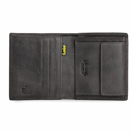 ΠΟΡΤΟΦΌΛΙ ΑΝΔΡΙΚΌ ΔΕΡΜΆΤΙΝΟ LOIS 201406-01 ΚΑΦΈ ΣΚΟΎΡΟ