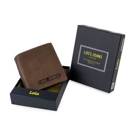 ΠΟΡΤΟΦΌΛΙ ΑΝΔΡΙΚΌ ΔΕΡΜΆΤΙΝΟ LOIS 201406-02 ΚΑΦΈ ΑΝΟΙΧΤΌ