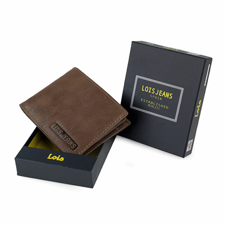 ΠΟΡΤΟΦΌΛΙ ΑΝΔΡΙΚΌ ΔΕΡΜΆΤΙΝΟ LOIS 201413-02 ΚΑΦΈ ΑΝΟΙΧΤΌ