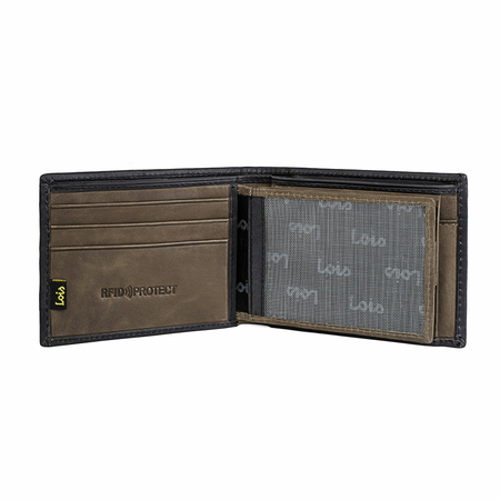 ΠΟΡΤΟΦΌΛΙ ΑΝΔΡΙΚΌ ΔΕΡΜΆΤΙΝΟ LOIS 202211-01 ΜΑΎΡΟ