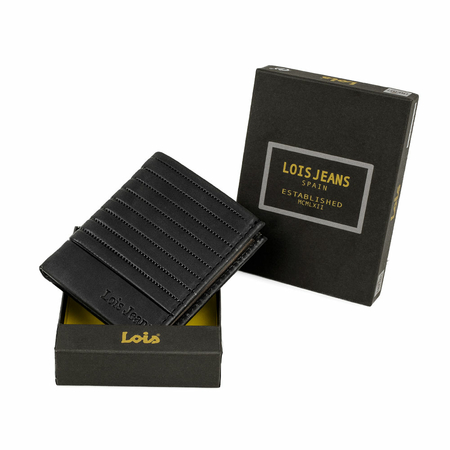 ΠΟΡΤΟΦΌΛΙ ΑΝΔΡΙΚΌ ΔΕΡΜΆΤΙΝΟ LOIS 202220-01 ΜΑΎΡΟ