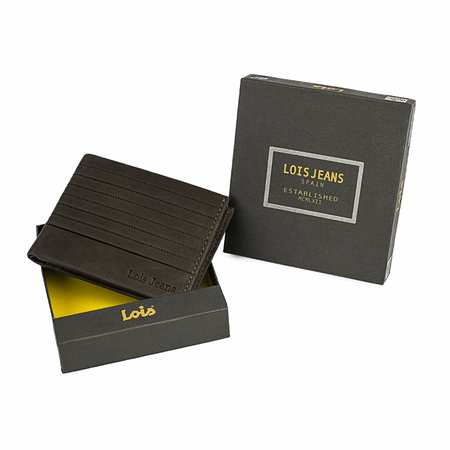 ΠΟΡΤΟΦΌΛΙ ΑΝΔΡΙΚΌ ΔΕΡΜΆΤΙΝΟ LOIS 202211-02 ΚΑΦΈ