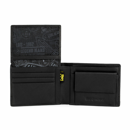 ΠΟΡΤΟΦΌΛΙ ΑΝΔΡΙΚΌ ΔΕΡΜΆΤΙΝΟ LOIS 202313-01 ΜΑΎΡΟ
