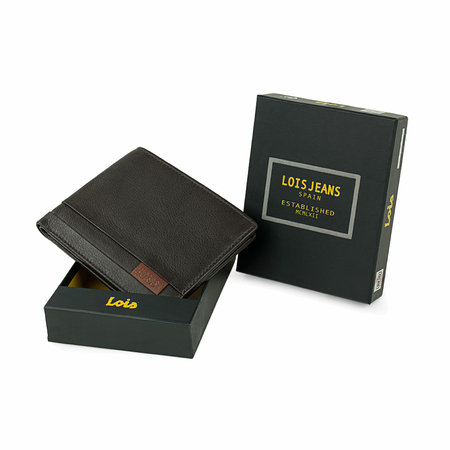 ΠΟΡΤΟΦΌΛΙ ΑΝΔΡΙΚΌ ΔΕΡΜΆΤΙΝΟ LOIS 202313-02 ΚΑΦΈ