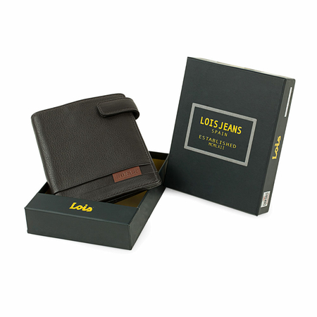 ΠΟΡΤΟΦΌΛΙ ΑΝΔΡΙΚΌ ΔΕΡΜΆΤΙΝΟ LOIS 202332-02 ΚΑΦΈ