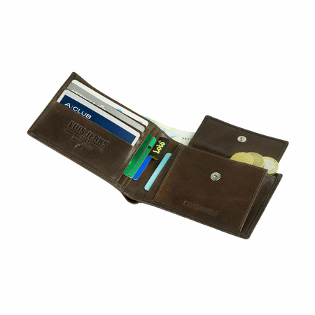 ΠΟΡΤΟΦΌΛΙ ΑΝΔΡΙΚΌ ΔΕΡΜΆΤΙΝΟ LOIS 202601-02 ΚΑΦΈ