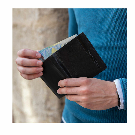 ΠΟΡΤΟΦΌΛΙ ΑΝΔΡΙΚΌ ΔΕΡΜΆΤΙΝΟ LOIS 202606-01 ΜΑΎΡΟ