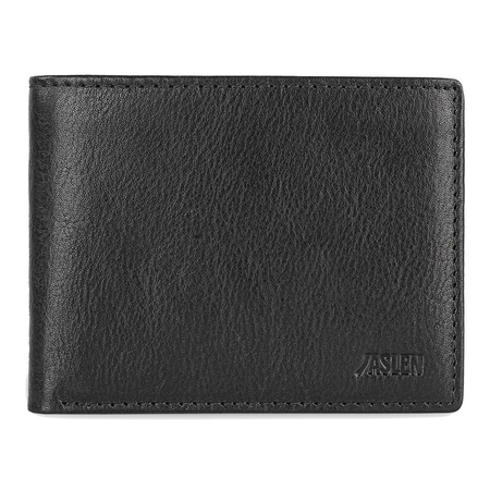 ΠΟΡΤΟΦΌΛΙ ΑΝΔΡΙΚΌ ΔΕΡΜΆΤΙΝΟ JASLEN ΜΑΎΡΟ 204211-01