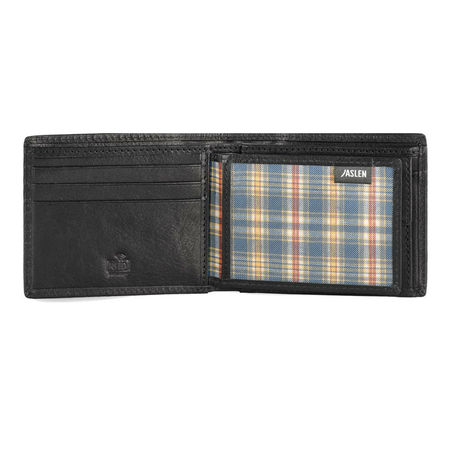 ΠΟΡΤΟΦΌΛΙ ΑΝΔΡΙΚΌ ΔΕΡΜΆΤΙΝΟ JASLEN ΜΑΎΡΟ 204211-01