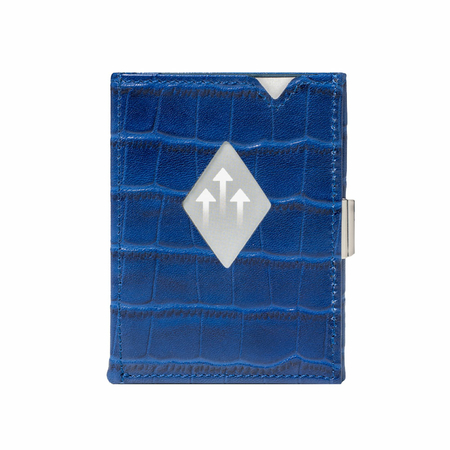 Πορτοφόλι με θήκες δερμάτινο με rfid προστασία σε μπλε χρώμα