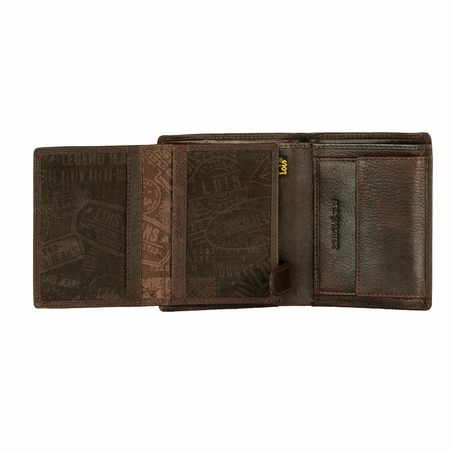 ΠΟΡΤΟΦΌΛΙ ΑΝΔΡΙΚΌ ΔΕΡΜΆΤΙΝΟ LOIS 202621-02 ΚΑΦΈ