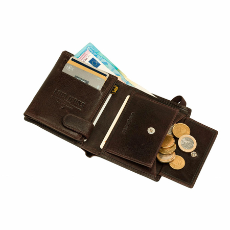 ΠΟΡΤΟΦΌΛΙ ΑΝΔΡΙΚΌ ΔΕΡΜΆΤΙΝΟ LOIS 202621-02 ΚΑΦΈ