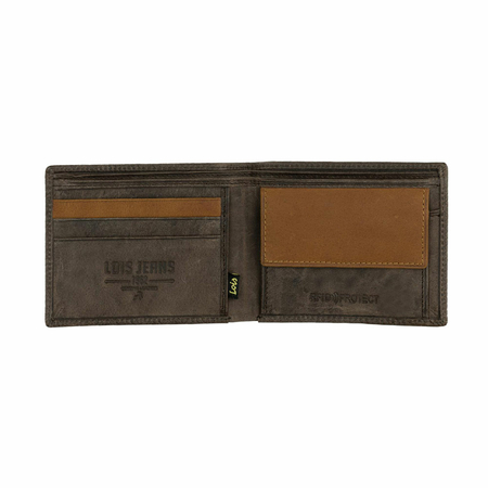 ΠΟΡΤΟΦΌΛΙ ΑΝΔΡΙΚΌ ΔΕΡΜΆΤΙΝΟ LOIS 202701-02 ΚΑΦΈ