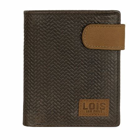 ΠΟΡΤΟΦΌΛΙ ΑΝΔΡΙΚΌ ΔΕΡΜΆΤΙΝΟ LOIS 202720-02 ΚΑΦΈ