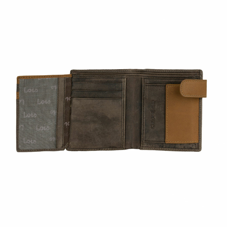 ΠΟΡΤΟΦΌΛΙ ΑΝΔΡΙΚΌ ΔΕΡΜΆΤΙΝΟ LOIS 202720-02 ΚΑΦΈ