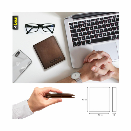 ΠΟΡΤΟΦΌΛΙ ΑΝΔΡΙΚΌ ΔΕΡΜΆΤΙΝΟ LOIS 201406-02 ΚΑΦΈ ΑΝΟΙΧΤΌ