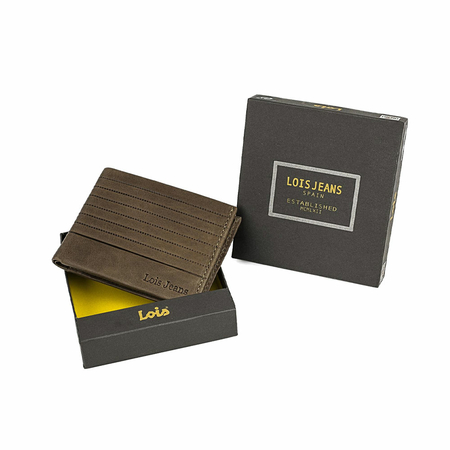 ΠΟΡΤΟΦΌΛΙ ΑΝΔΡΙΚΌ ΔΕΡΜΆΤΙΝΟ LOIS 202207-03 ΚΑΦΈ ΑΝΟΙΧΤΌ