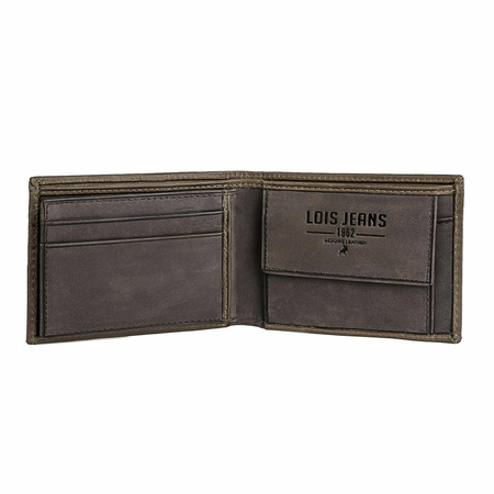 ΠΟΡΤΟΦΌΛΙ ΑΝΔΡΙΚΌ ΔΕΡΜΆΤΙΝΟ LOIS 202211-03 ΚΑΦΈ ΑΝΟΙΧΤΌ