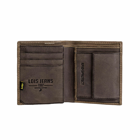 ΠΟΡΤΟΦΌΛΙ ΑΝΔΡΙΚΌ ΔΕΡΜΆΤΙΝΟ LOIS 202220-03 ΚΑΦΈ ΑΝΟΙΧΤΌ