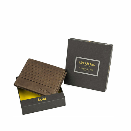 ΠΟΡΤΟΦΌΛΙ ΑΝΔΡΙΚΌ ΔΕΡΜΆΤΙΝΟ LOIS 202211-03 ΚΑΦΈ ΑΝΟΙΧΤΌ