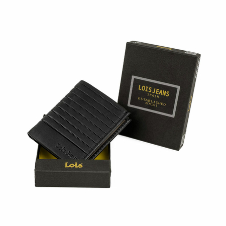 ΠΟΡΤΟΦΌΛΙ ΑΝΔΡΙΚΌ ΔΕΡΜΆΤΙΝΟ LOIS 202217-01 ΜΑΎΡΟ