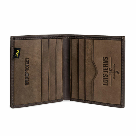ΠΟΡΤΟΦΌΛΙ ΑΝΔΡΙΚΌ ΔΕΡΜΆΤΙΝΟ LOIS 202217-02 ΚΑΦΈ