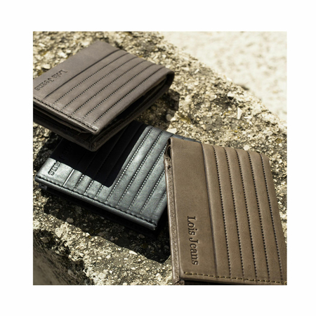 ΠΟΡΤΟΦΌΛΙ ΑΝΔΡΙΚΌ ΔΕΡΜΆΤΙΝΟ LOIS 202220-01 ΜΑΎΡΟ