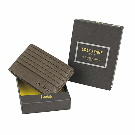 ΠΟΡΤΟΦΌΛΙ ΑΝΔΡΙΚΌ ΔΕΡΜΆΤΙΝΟ LOIS 202286-03 ΚΑΦΈ ΑΝΟΙΧΤΌ