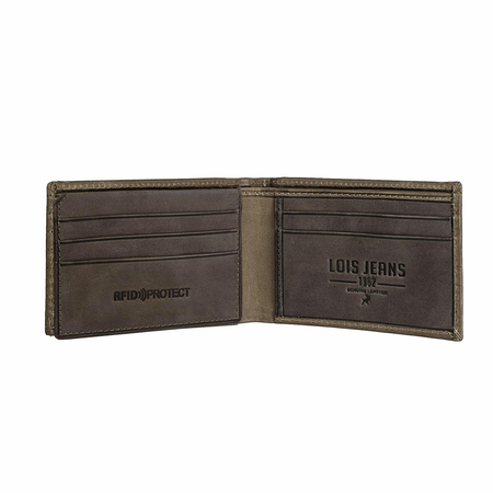 ΠΟΡΤΟΦΌΛΙ ΑΝΔΡΙΚΌ ΔΕΡΜΆΤΙΝΟ LOIS 202286-03 ΚΑΦΈ ΑΝΟΙΧΤΌ