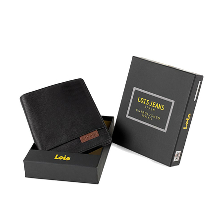 ΠΟΡΤΟΦΌΛΙ ΑΝΔΡΙΚΌ ΔΕΡΜΆΤΙΝΟ LOIS 202317-01 ΜΑΎΡΟ