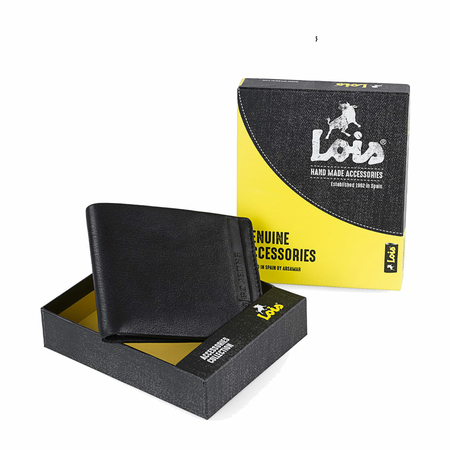 ΠΟΡΤΟΦΌΛΙ ΑΝΔΡΙΚΌ ΔΕΡΜΆΤΙΝΟ LOIS 202687-01 ΜΑΎΡΟ