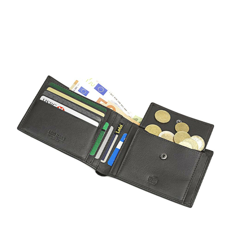 ΠΟΡΤΟΦΌΛΙ ΑΝΔΡΙΚΌ ΔΕΡΜΆΤΙΝΟ LOIS 205228-02 ΚΑΦΈ