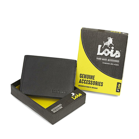 ΠΟΡΤΟΦΌΛΙ ΑΝΔΡΙΚΌ ΔΕΡΜΆΤΙΝΟ LOIS 205287-02 ΚΑΦΈ ΣΚΟΎΡΟ