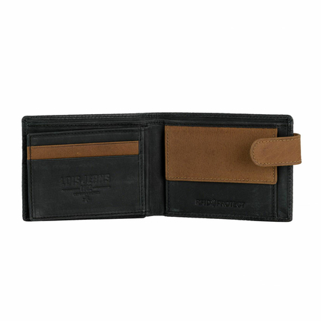 ΠΟΡΤΟΦΌΛΙ ΑΝΔΡΙΚΌ ΔΕΡΜΆΤΙΝΟ LOIS 202711-01 ΜΑΎΡΟ