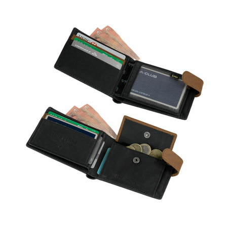 ΠΟΡΤΟΦΌΛΙ ΑΝΔΡΙΚΌ ΔΕΡΜΆΤΙΝΟ LOIS 202711-01 ΜΑΎΡΟ