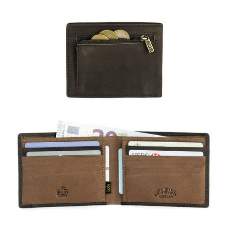 ΠΟΡΤΟΦΌΛΙ ΑΝΔΡΙΚΌ ΔΕΡΜΆΤΙΝΟ LOIS ΚΑΦΈ 202808-02