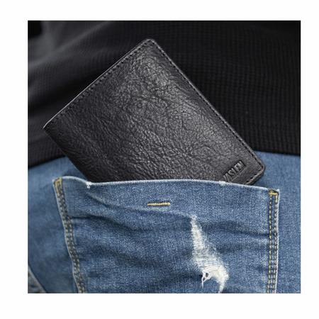 ΠΟΡΤΟΦΌΛΙ ΑΝΔΡΙΚΌ ΔΕΡΜΆΤΙΝΟ JASLEN ΜΑΎΡΟ 204220-01