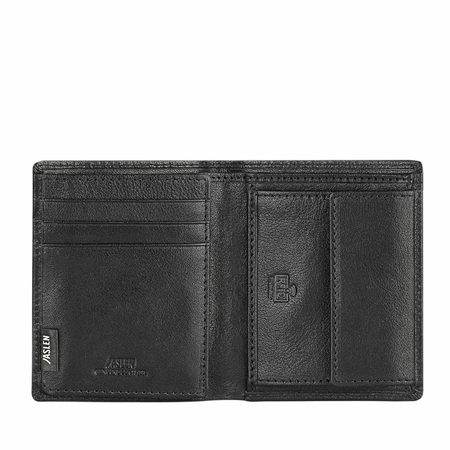 ΠΟΡΤΟΦΌΛΙ ΑΝΔΡΙΚΌ ΔΕΡΜΆΤΙΝΟ JASLEN ΜΑΎΡΟ 204220-01