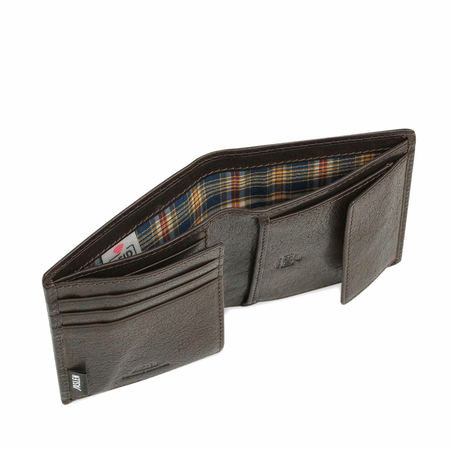 ΠΟΡΤΟΦΌΛΙ ΑΝΔΡΙΚΌ ΔΕΡΜΆΤΙΝΟ JASLEN ΚΑΦΈ 204220-02