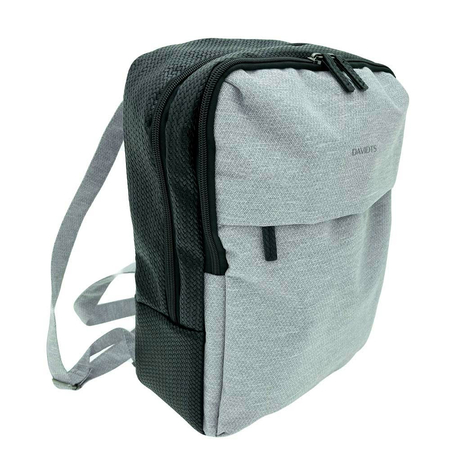 ΣΑΚΊΔΙΟ ΜΕ ΘΉΚΗ LAPTOP 14" DAVIDTS ΓΚΡΙ/ΜΑΎΡΟ 240090-20