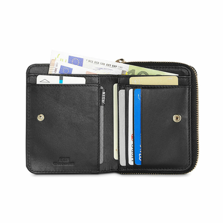 ΠΟΡΤΟΦΌΛΙ ΔΕΡΜΆΤΙΝΟ ΓΥΝΑΙΚΕΊΟ JASLEN ΜΑΎΡΟ 204727-01