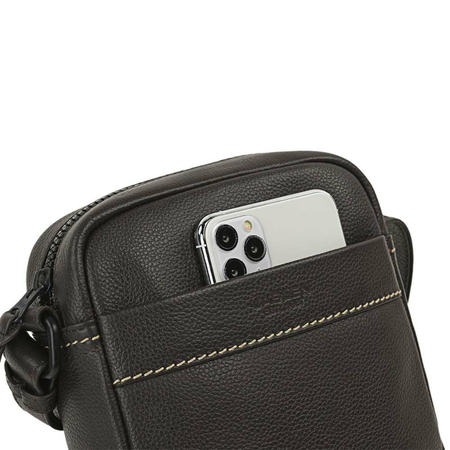 ΤΣΑΝΤΆΚΙ ΏΜΟΥ ΔΕΡΜΆΤΙΝΟ JASLEN ΚΑΦΈ 313019-02