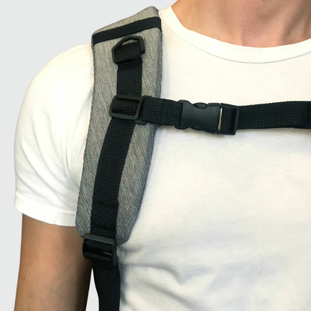 ΣΑΚΊΔΙΟ ΜΕ ΘΉΚΗ LAPTOP 15,6" BENZI ΓΚΡΙ BZ5529