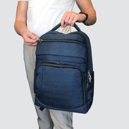 ΣΑΚΊΔΙΟ ΜΕ ΘΉΚΗ LAPTOP 15,6'' DIAMOND ΜΠΛΕ DM008