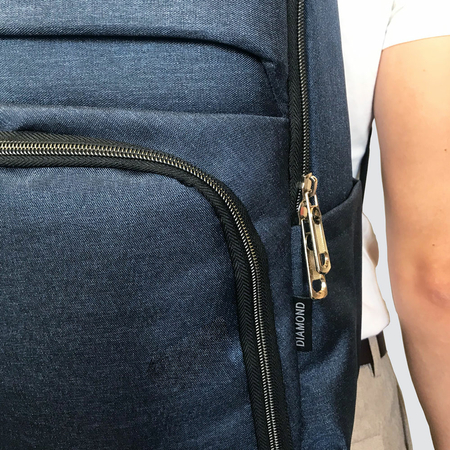 ΣΑΚΊΔΙΟ ΜΕ ΘΉΚΗ LAPTOP 15,6'' DIAMOND ΜΠΛΕ DM008